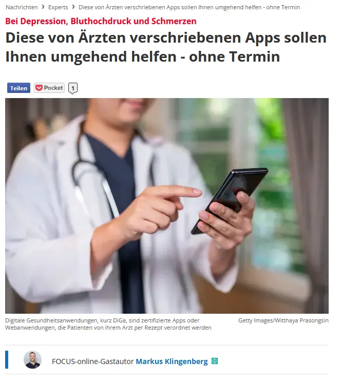 Diese von Ärzten verschriebenen Apps sollen Ihnen umgehend helfen - ohne Termin