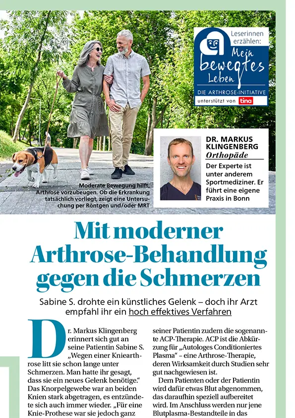 Mit moderner Arthrose-Behandlung gegen die Schmerzen