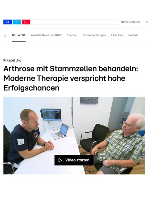 Arthrose mit Stammzellen behandeln: Moderne Therapie verspricht hohe Erfolgschancen