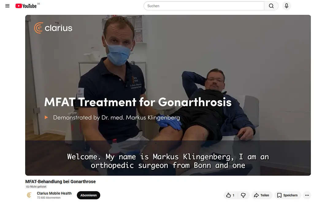 MFAT-Behandlung bei Gonarthrose